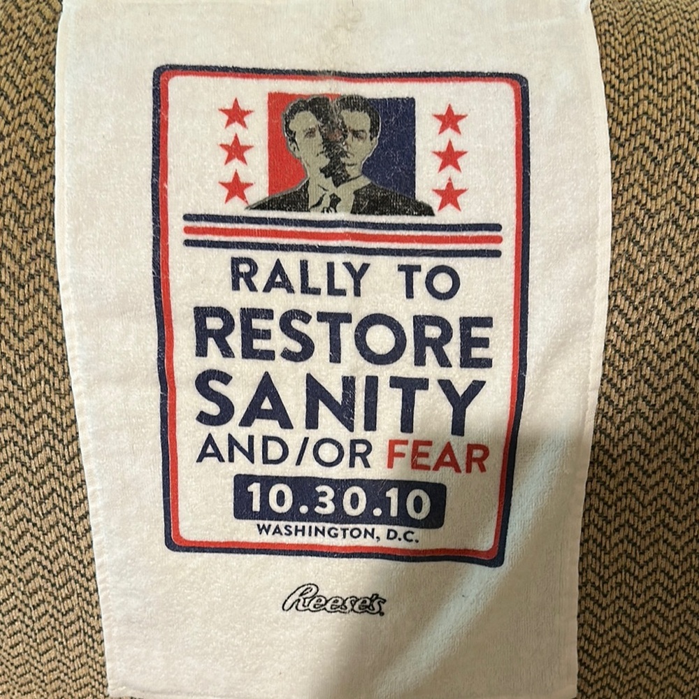 Rally to Restore Sanity Graphic Towel